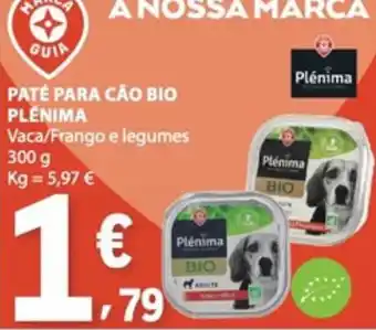 E.Leclerc Paté para cão bio plénima promoção
