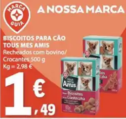 E.Leclerc Biscoitos para cão tous mes amis promoção