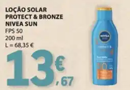 E.Leclerc Loção solar protect & bronze nivea sun promoção