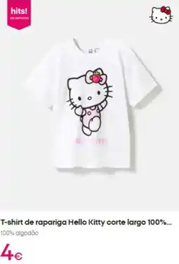 Pepco T-shirt de rapariga hello kitty corte largo promoção