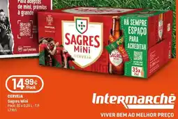 Intermarché Cerveja sagres mini promoção