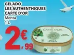 E.Leclerc Gelado les authenthiques carte d'or menta promoção