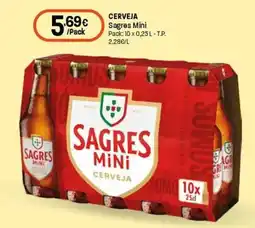 Intermarché Cerveja sagres mini promoção