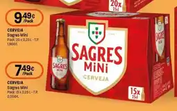 Intermarché Cerveja sagres mini promoção