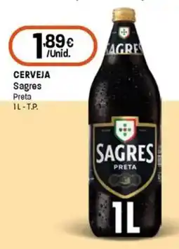 Intermarché Cerveja sagres preta promoção