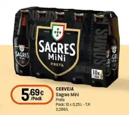 Intermarché Cerveja sagres mini promoção