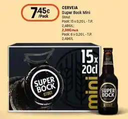 Intermarché Cerveja super bock mini promoção