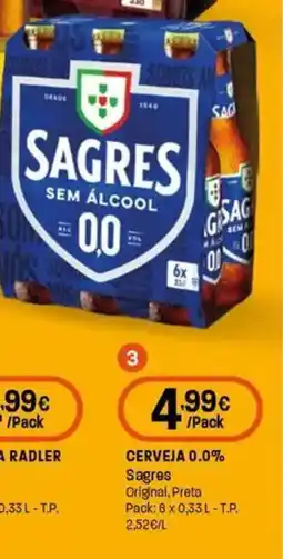 Intermarché Cerveja 0.0% sagres promoção