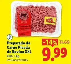Lidl Picada - preparado de carne de bovino xxl promoção