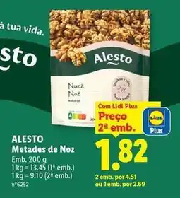 Lidl Alesto - metades de noz promoção