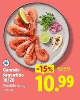 Lidl Gambão argentino 10/20 promoção