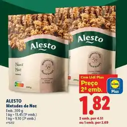 Lidl Alesto - metades de noz promoção