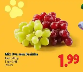 Lidl Mix - uva sem grainha promoção