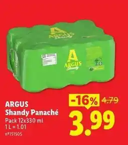 Lidl Argus - shandy panache promoção