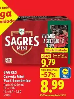 Lidl Sagres - cerveja mini pack económico promoção