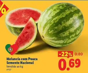 Lidl com - melancia com pouca semente nacional promoção