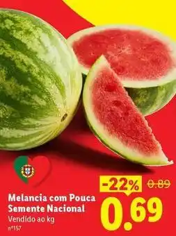 Lidl com - melancia com pouca semente nacional promoção