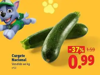 Lidl Nacional - curgete promoção