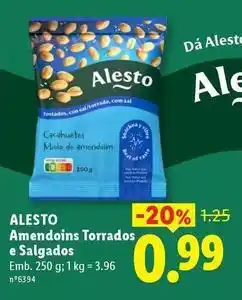 Lidl Alesto - amendoins torrados e salgados promoção