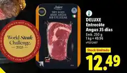 Lidl Deluxe - entrecôte angus 35 dias promoção