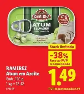 Lidl Ramirez - atum em azeite promoção