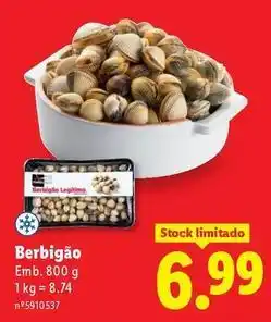 Lidl Berbigao promoção