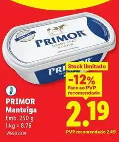 Lidl Primor - manteiga promoção