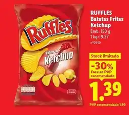 Lidl Ruffles - batatas fritas ketchup promoção