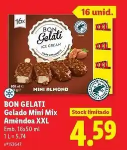 Lidl Mini - gelado mix amêndoa xxl promoção