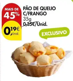 Pingo Doce Pão de queijo c/frango promoção