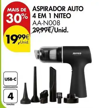 Pingo Doce Aspirador auto 4 em 1 niteo promoção