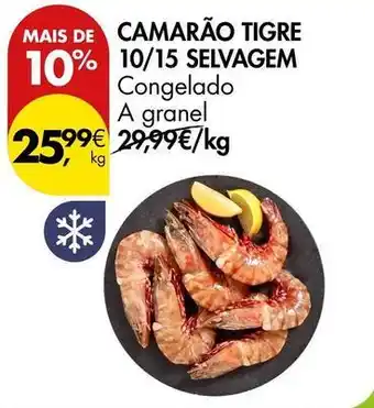Pingo Doce A+ - camarão tigre 10/15 selvagem promoção