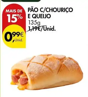 Pingo Doce Pão c/chourico e queijo promoção