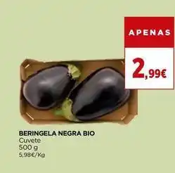 El Corte Inglés Beringela negra bio promoção
