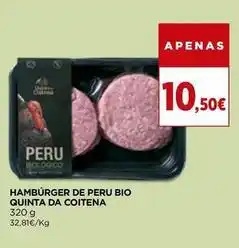 El Corte Inglés Quinta da coitena - hambúrger de peru bio promoção