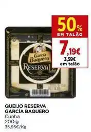 El Corte Inglés García baquero - queijo reserva promoção