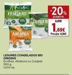 El Corte Inglés Origens - legumes congelados bio promoção