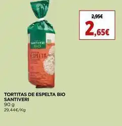 El Corte Inglés Santiveri - tortas de espelta bio promoção