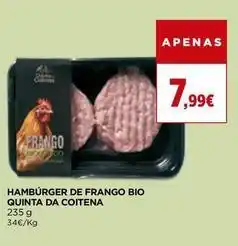El Corte Inglés Quinta da coitena - hamburger de frango bio promoção