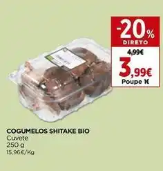El Corte Inglés Cogumelos shitake bio promoção