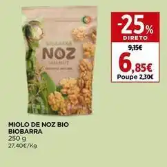 El Corte Inglés Biobarra - miolo de noz bio promoção