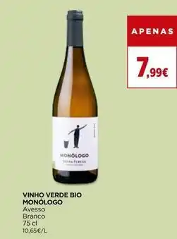 El Corte Inglés Monólogo - vinho verde bio promoção