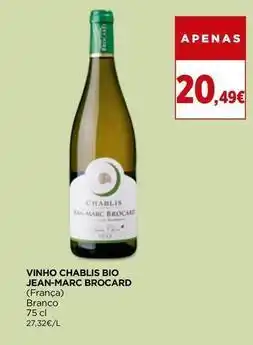 El Corte Inglés Jean marc brocard - vinho chablis bio promoção