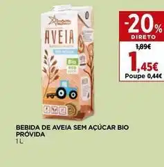 El Corte Inglés Próvida - bebida de aveia sem açúcar bio promoção