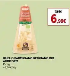 El Corte Inglés Agriform - queijo parmigiano reggiano bio promoção