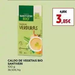 El Corte Inglés Santiveri - caldo de vegetais bio promoção