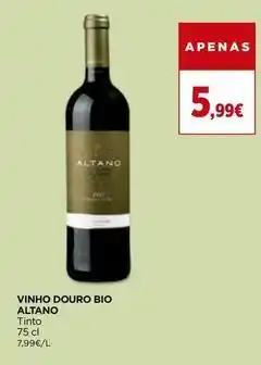 El Corte Inglés Altano - vinho douro bio promoção