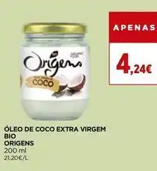 El Corte Inglés Origens - óleo extra virgem de coco promoção