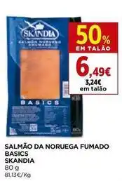 El Corte Inglés Skandia - salmão da noruega fumado basics promoção
