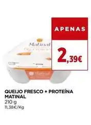 El Corte Inglés Matinal - queijo fresco + proteína promoção